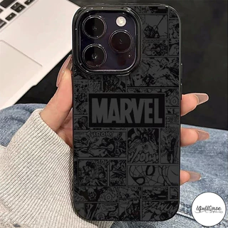 สำหรับIPhone 17 air 16 12 15 11 13 14 Pro Max XS XR X Max 16 7 8 15 Plus เคสผิวมันลายการ์ตูนสไปเดอร์แมนสไตล์แบรนด์แฟชั่น