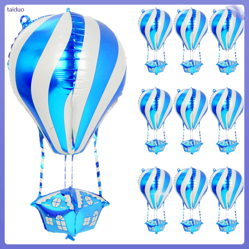 10 ชิ้นบอลลูน Hot Air Inflatable Decor ตกแต่งปาร์ตี้ 89.00X29.00X0.10 ซม.Sky- taiduo
