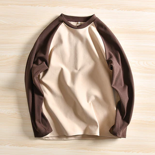 เสื้อแขนยาวสไตล์อเมริกันสำหรับผู้ชาย แบบใหม่ปี นุ่มและทันสมัย เหมาะสำหรับหน้าหนาวและหน้าร้อน
