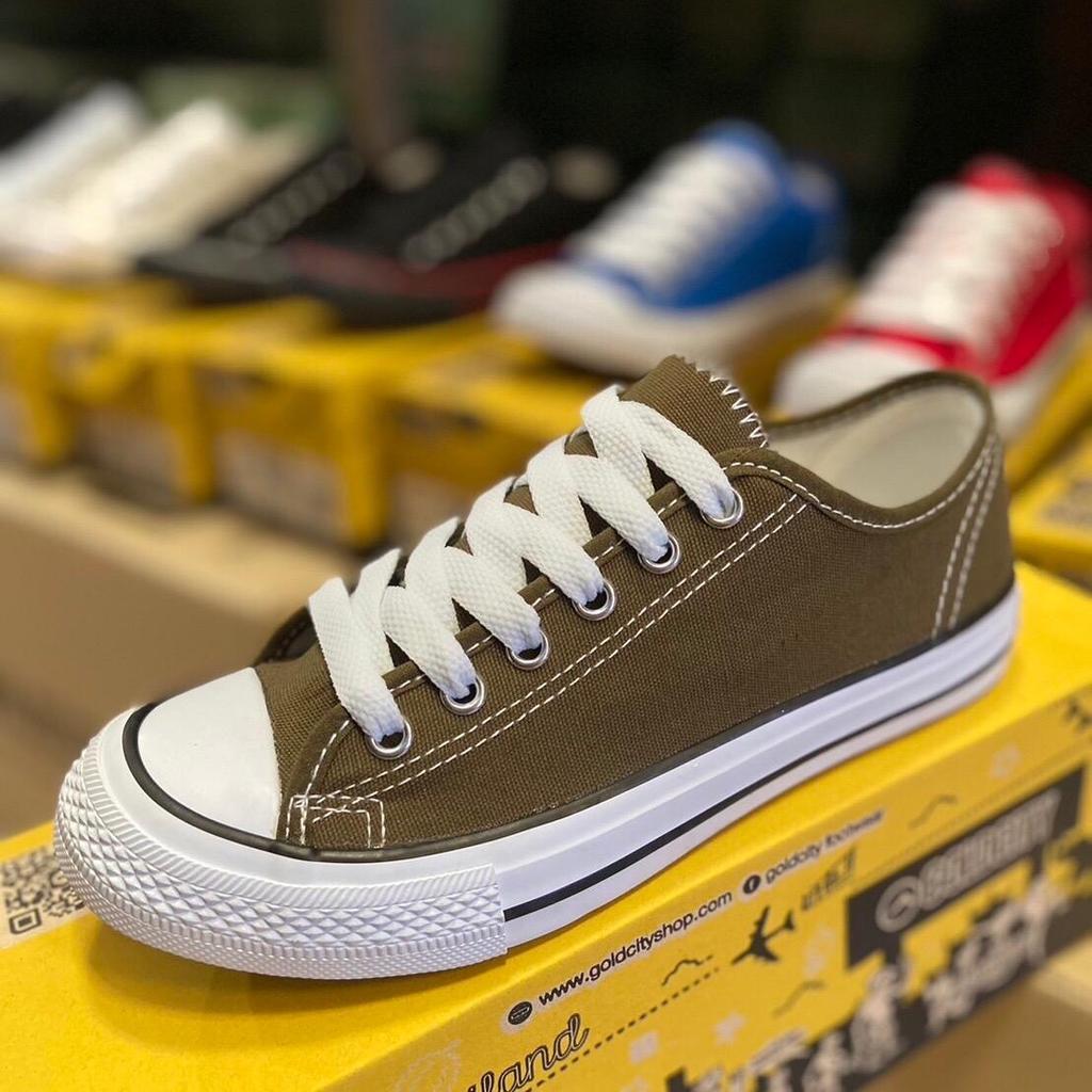 NEW Goldcity GC1207 รองเท้าผ้าใบแฟชั่นทรงคลาสสิค น้ำหนักเบา พื้นยางอย่างดี Size : 37-47 (พร้อมส่ง!) - รูปที่ 4