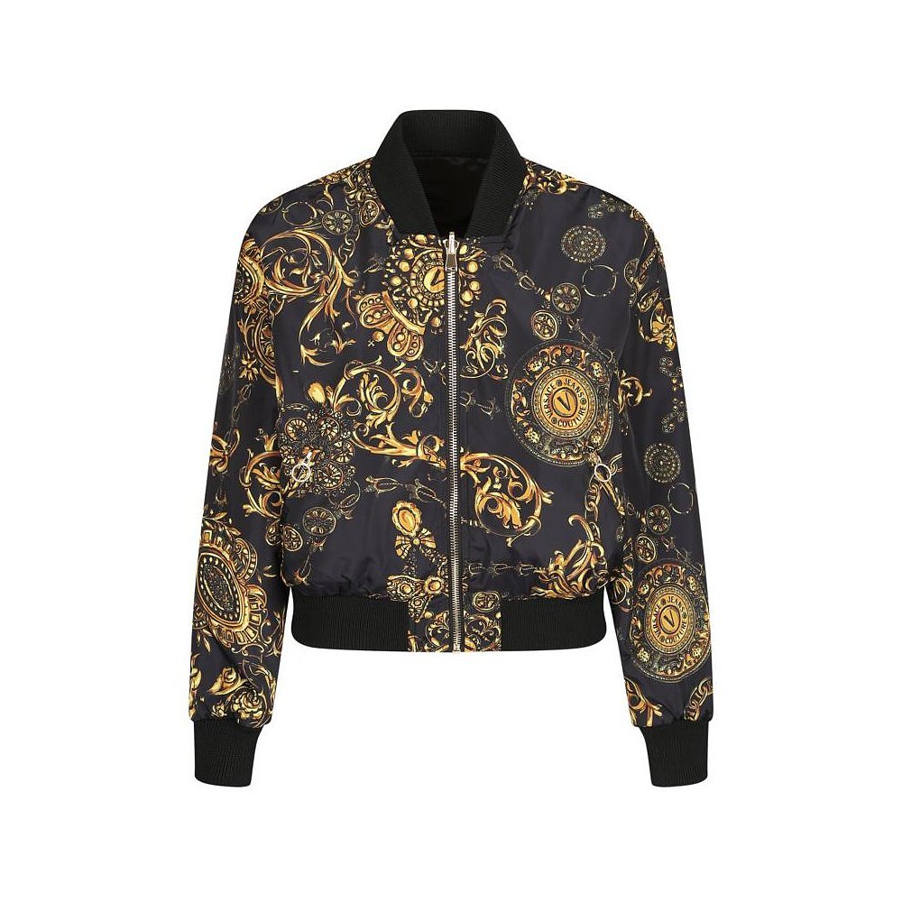 Versace Jeans เสื้อแจ็คเก็ตสุภาพสตรีสีดำ นำเข้าจากฮ่องกong รหัส: 71HAS408-CQS00-G89