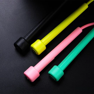 เชือกกระโดดออกกำลังกาย มีหลายสีให้เลือก ทนทานมาก ปรับความยาวได้ 2.75 ม. เชือกกระโดด