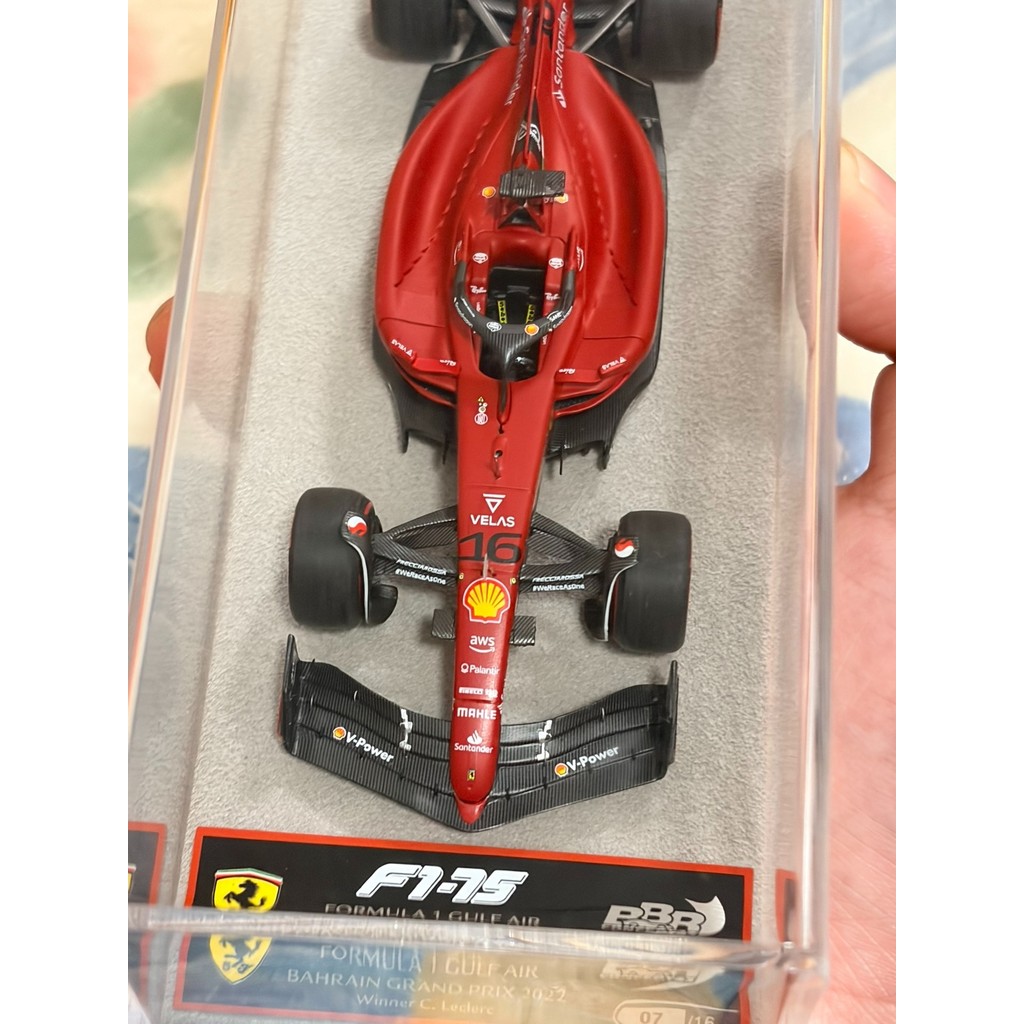 Bbr 1/43 2022 เฟอร์รารี F1-75 16 #Leclair Velvet Bottom Brand New Only แกะบรรจุภัณฑ์ดั้งเดิมทั้งหมด
