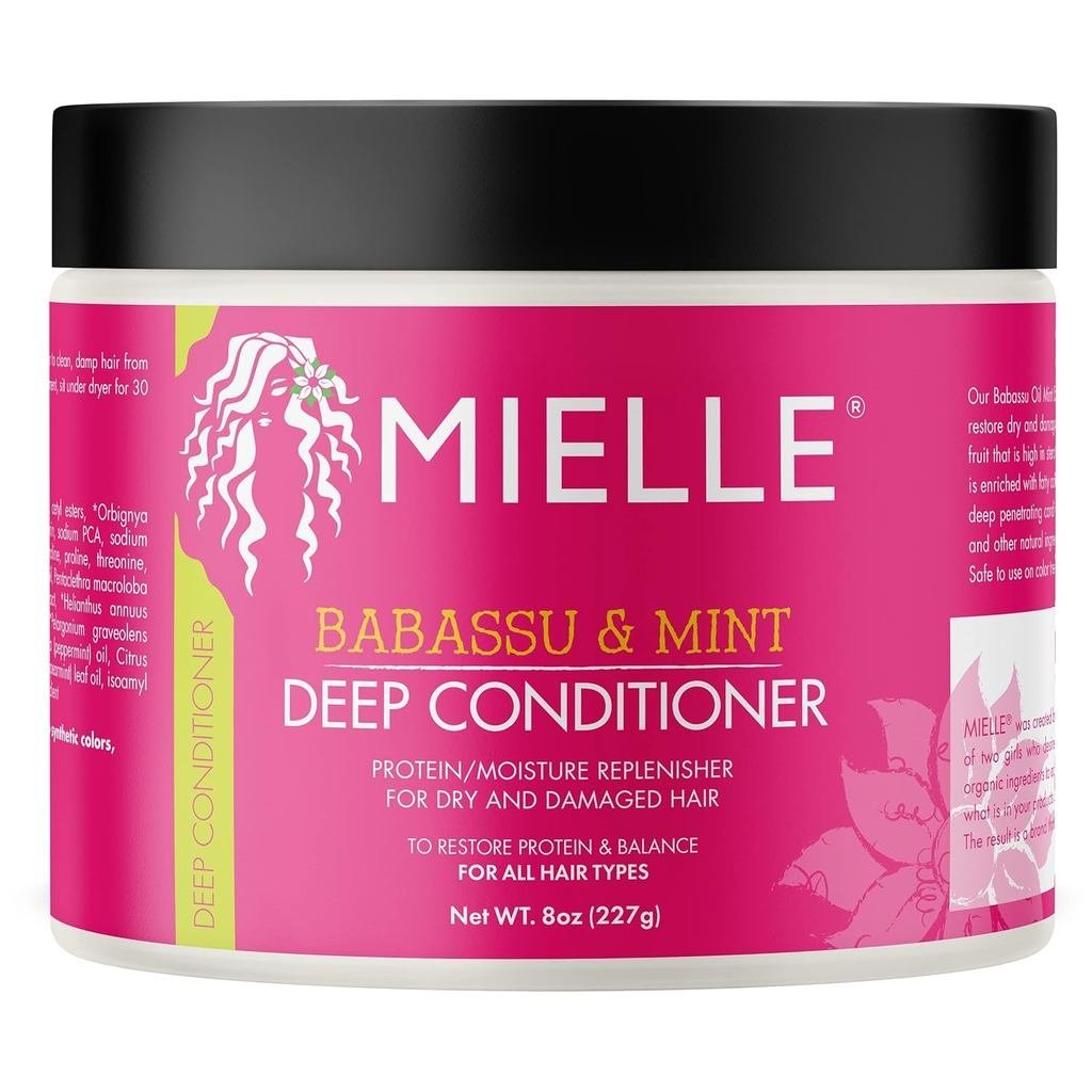 Mielle Organics Babassu & Mint Deep Conditioner with Protein, Moisturizing & Conditioning Deep Treat