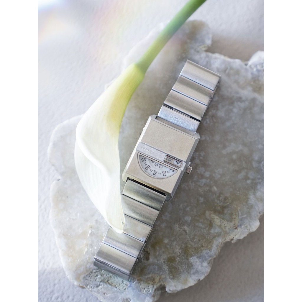 BREDA Pulse สไตล์ใหม่ Retro นาฬิกาทองขนาดเล็ก Retro Square ผู้ชายผู้หญิง Niche นาฬิกาควอตซ์คู่นาฬิกา