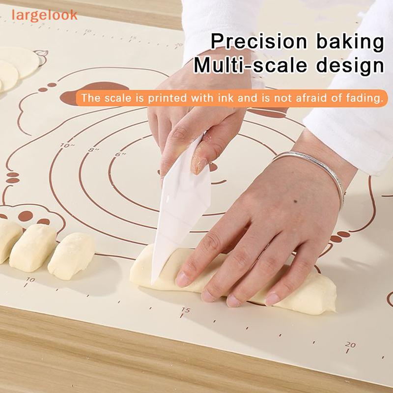 [largelook] 1 ชิ้นซิลิโคน Pastry Mat Baking Mat Non-Stick Dough Mats Pastry Mats สําหรับ Rolling Dou