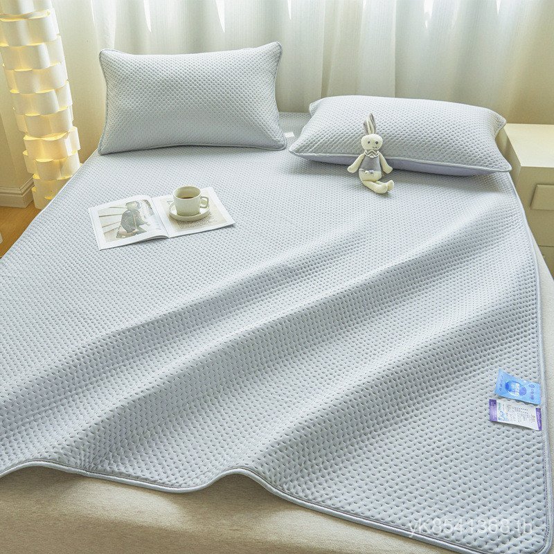 ผ้านวมเครื่องปรับอากาศ ผ้าไหมน้ำแข็ง สีทึบ เย็นสบาย ขนาด 4x6 สำหรับหอพักและฤดูร้อน