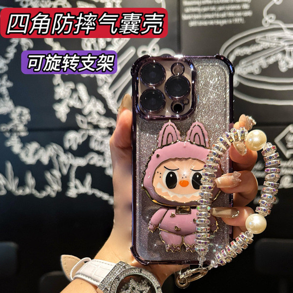 425 degree case เคส 425 ไอโฟน Labubu Mirror Bracket เหมาะสําหรับ Redmi K80 เคสโทรศัพท์ k70pro กันกระ