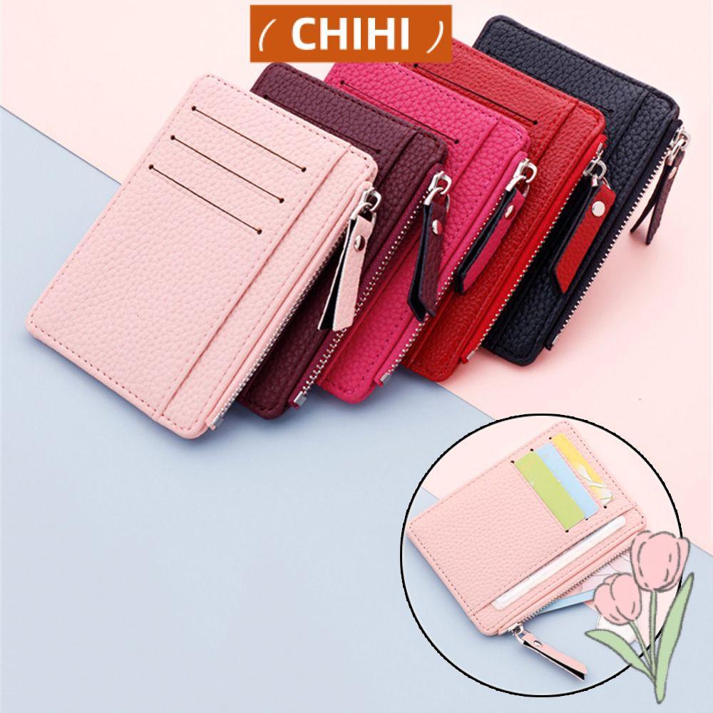 CHIHIRO Wallet Multi-card Bit Coin Bag Card หนัง PU สําหรับผู้หญิง
