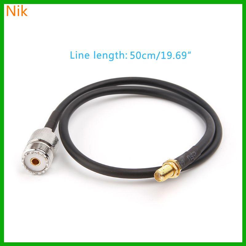 บ.ลคค.ศ. SMA Female To UHF SO239 PL259 หญิง RG58 Pigtail Cable RF Coaxial Assembly Cabl he
