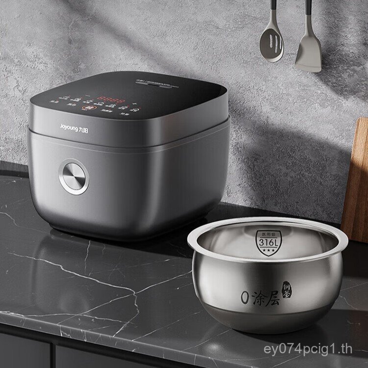 Joyoung หม้อหุงข้าว 0 เคลือบ 316L หม้อหุงข้าวสแตนเลสในครัวเรือน 4-5 ส่วนบุคคลสมาร์ทนัดหมายไม่เคลือบผ