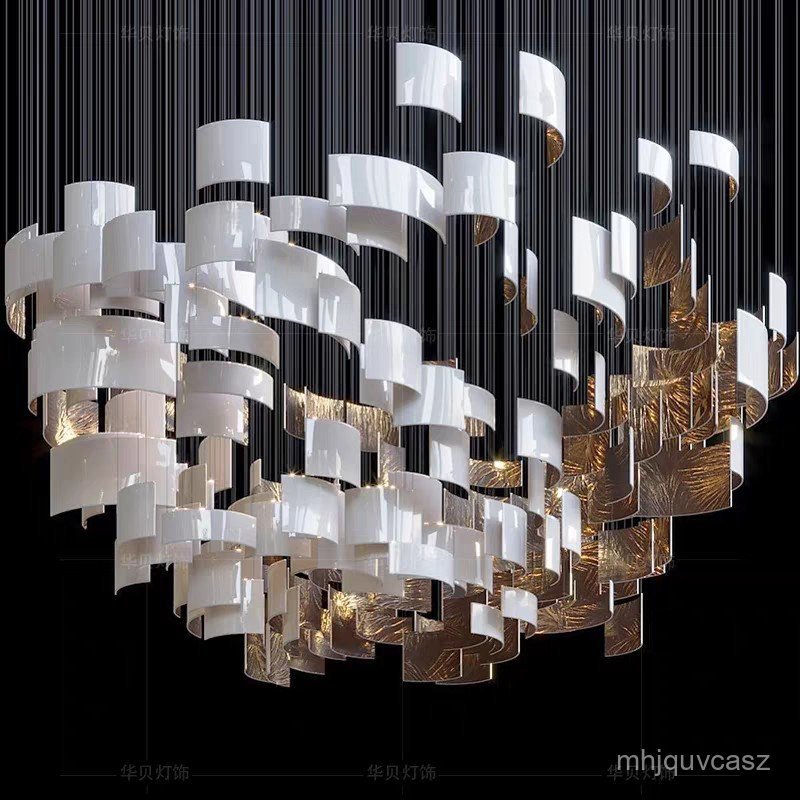 Custom Design Aili Book Page Pendant Light for Hotel Club Mall Atrium Decoration Light Sales Office 