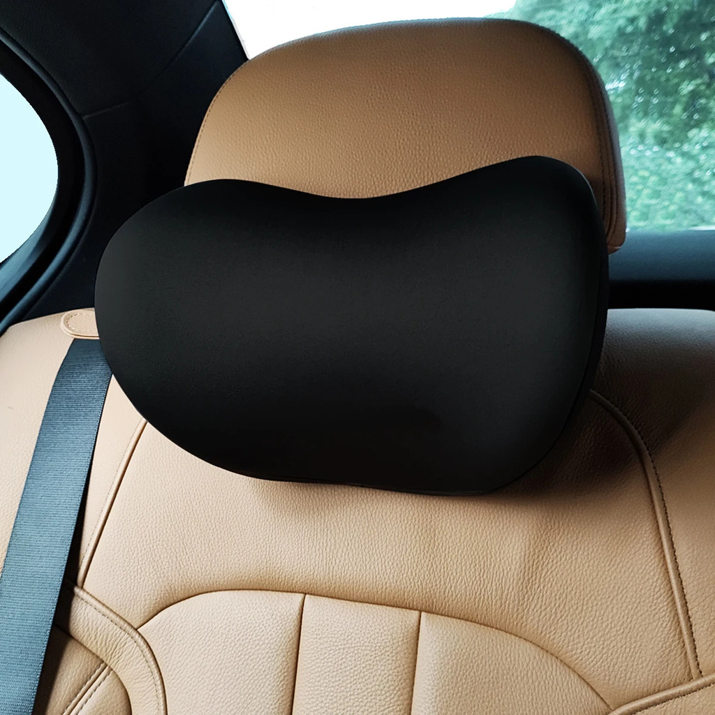 KBR หมอนรองคอในรถยนต์ ที่พักคอ ชุดรองรับเมมโมรี่โฟม คุณภาพหนัง หมอนรองเอวในรถยนต์และหมอนรองคอ R1291