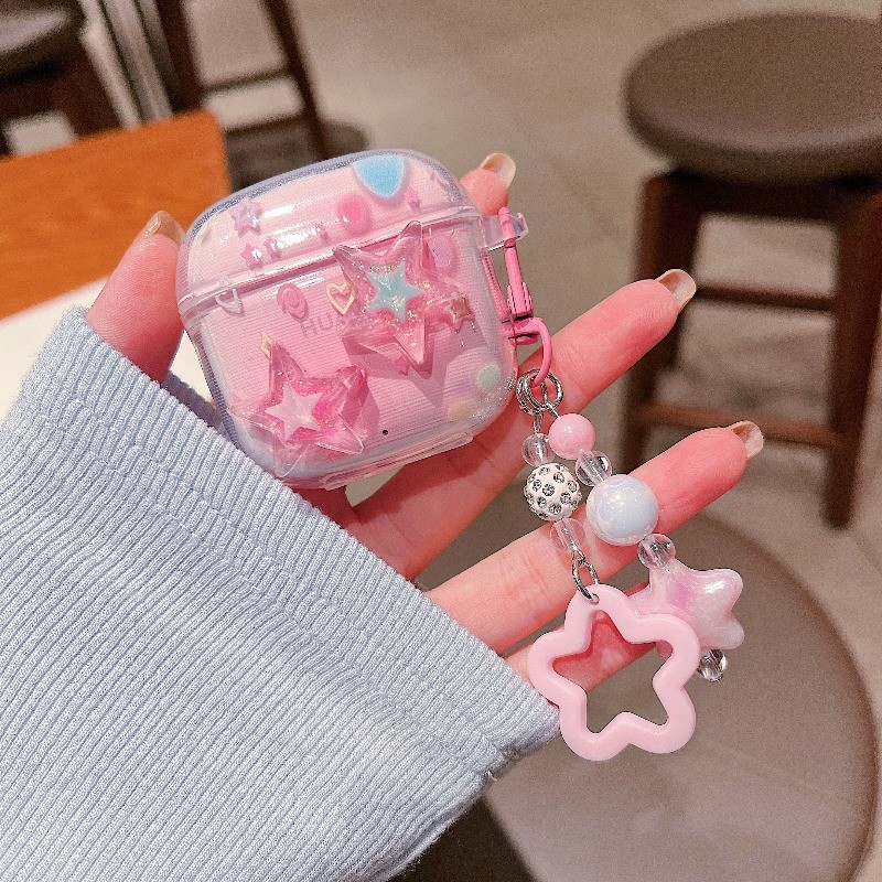 แฟชั่นCase สําหรับ Huawei FreeClip 2 หูฟังโปร่งใส Multi-Design พร้อม Charms น่ารัก Soft & Shock-Resistant – โปรปัง
