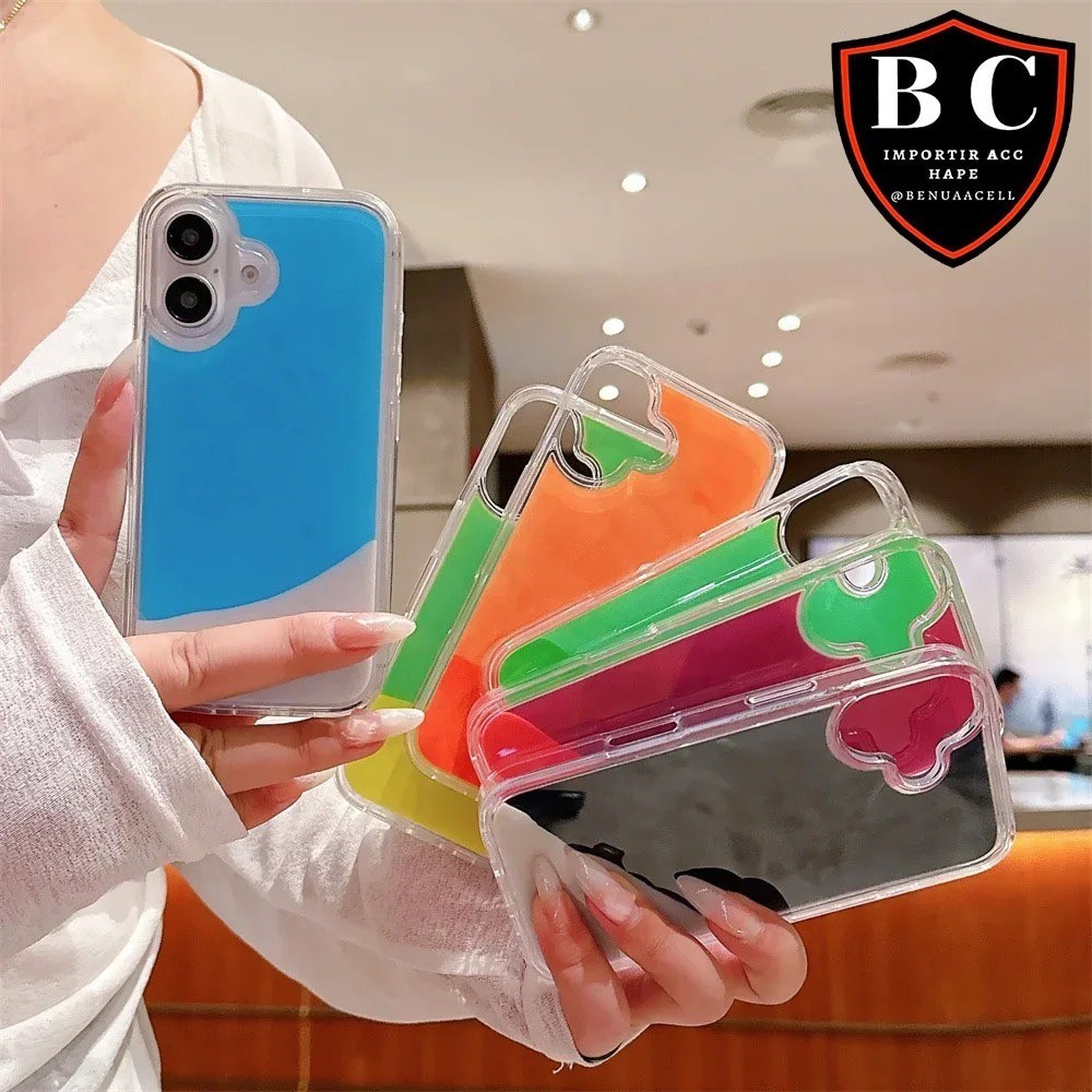 LUMINOUS QUICKSAND WATER CASE สําหรับ OPPO A18 A17 A16 A16S A15 A15S A1K A38 A33 A31 A3S A3X A5 2025