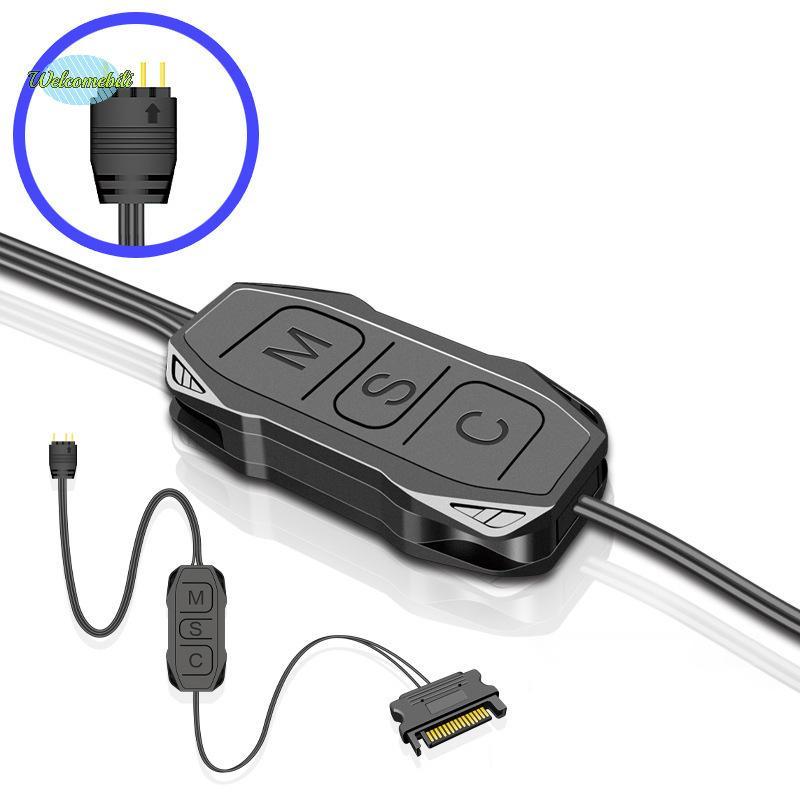 [WLB-t] ARGB Controller 5V 3pin To SATA Power Supply RGB Controller 3PIN Hub สําหรับคอมพิวเตอร์ Cpu Case Cool Fan LED Light หม้อน้ําใหม่
