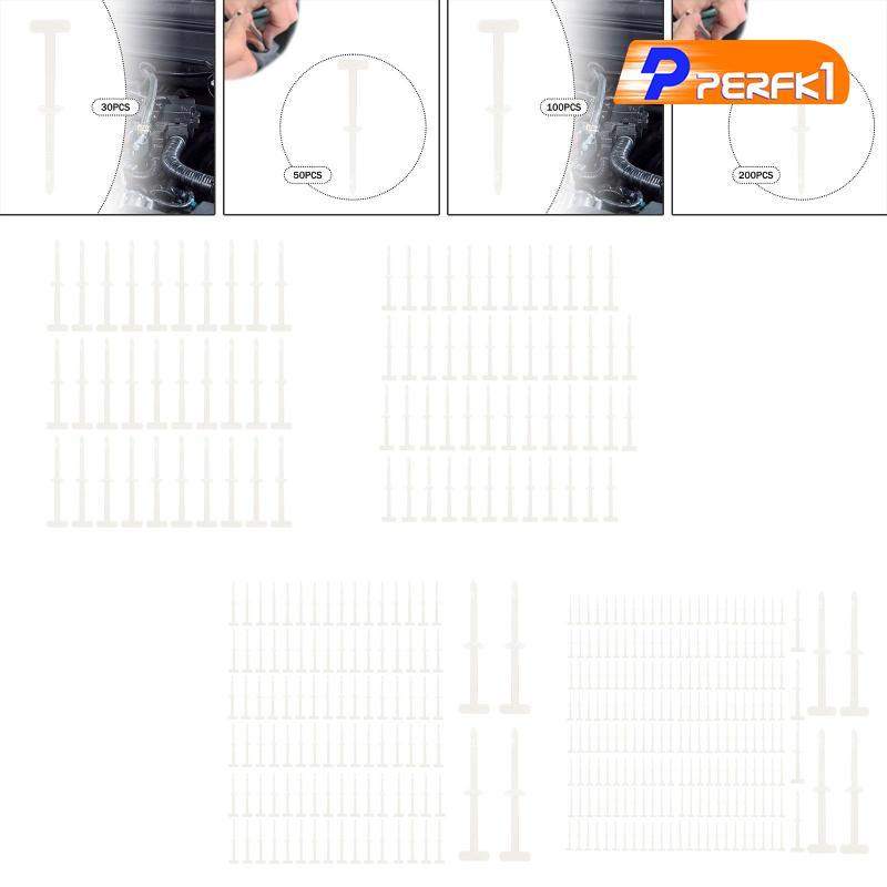 [Perfk1] Cable Tie Nylon Premium Fastener Clips รถยนต์อเนกประสงค์ประสิทธิภาพสูง