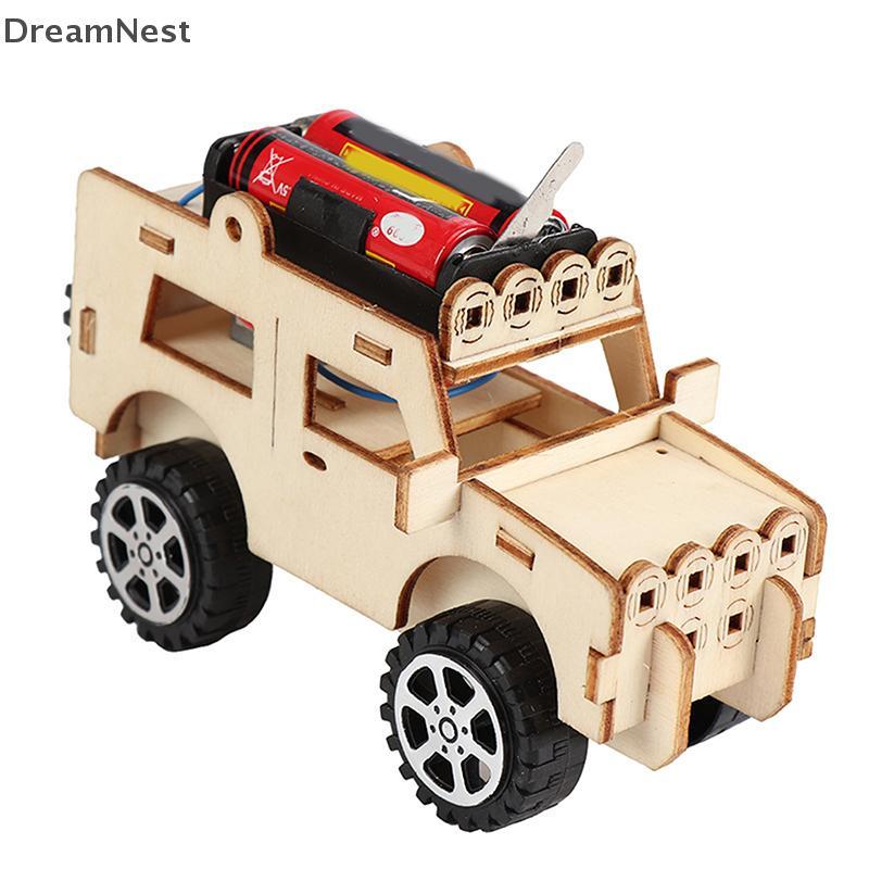 [DreamNest] Creative DIY Handmade เทคโนโลยีขนาดเล็ก Maker Jeep ของเล่นรุ่นเด็กไม้การสอนเครื่องมือเทคโนโลยีขนาดเล็กของเล่นปริศนา (th)