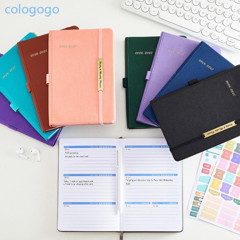 โคโล 2026-2027 กําหนดการ Planner Notebook Daily Planner 18 เดือนวางแผนรายสัปดาห์