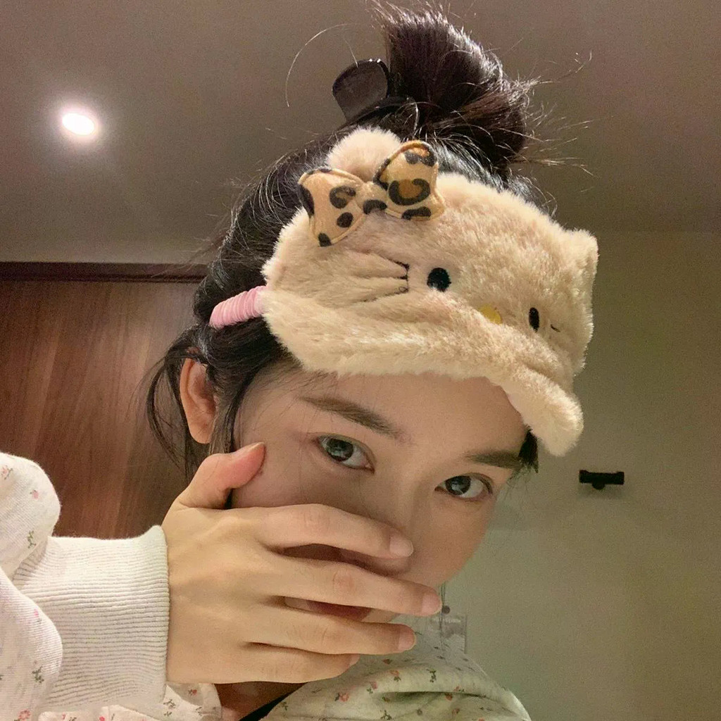 2025 น่ารักการ์ตูนตุ๊กตา Hello Kitty Eye Mask แรเงา Lunch Break สํานักงานบรรเทาความเมื่อยล้าไม่มี Eye Pressure Aid Sleep Elasticity