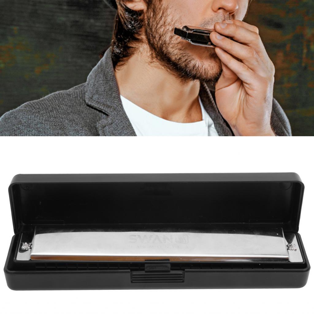 Cameraworld1-TH 24 หลุม Harmonica C Key Octave Tuning เริ่มต้นยอดนิยมเครื่องดนตรีอุปกรณ์