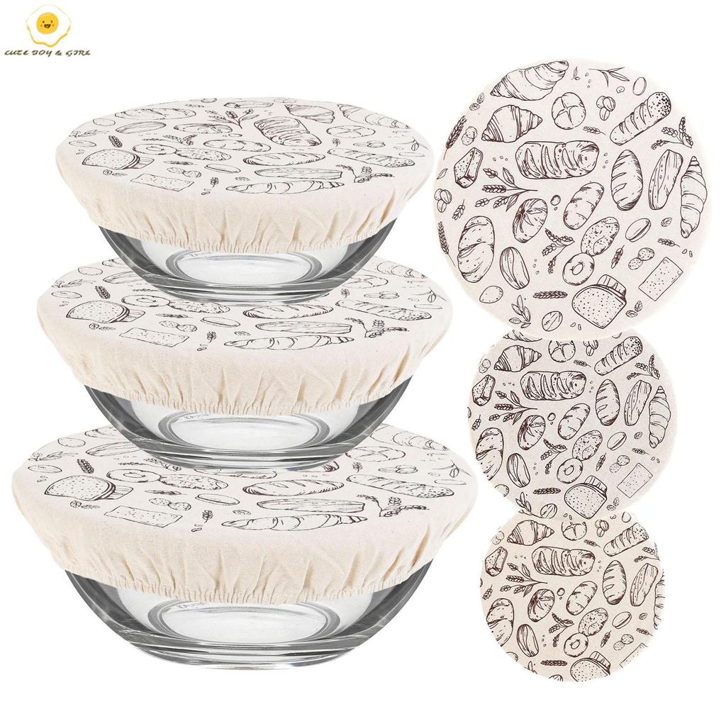 3 ชิ้นReusable Elastic Bread Proofing CoverสําหรับSourdough Rising Dough Sourd Baking Accessories ฝาครอบกันขนมปัง
