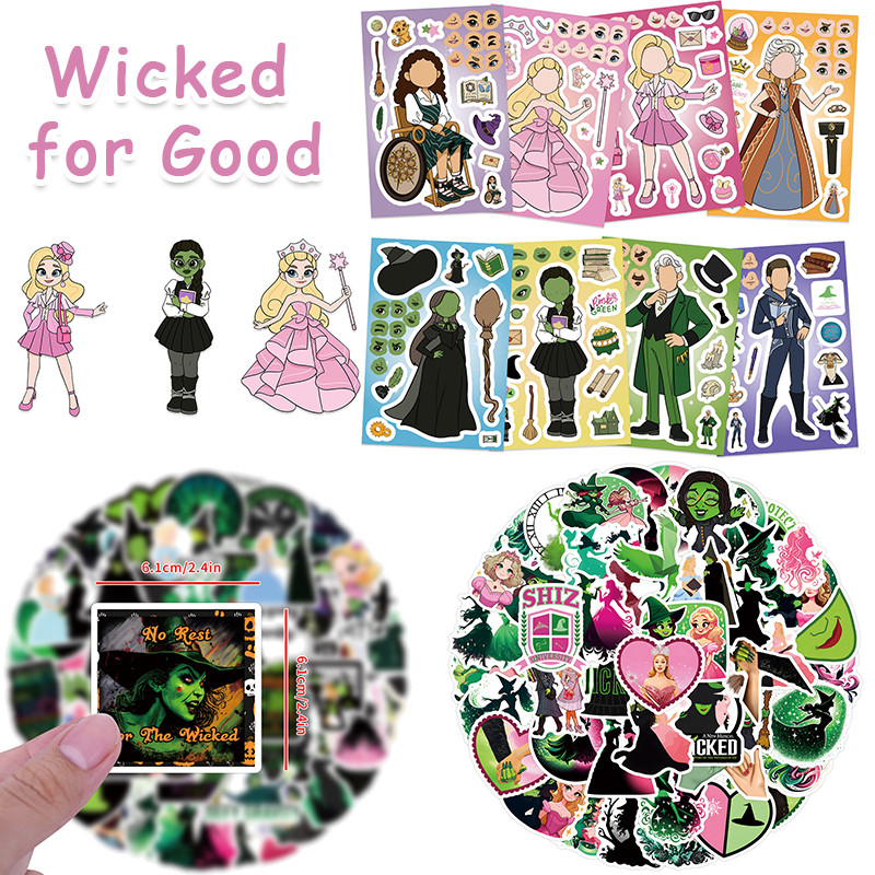 Wicked สําหรับ Good Elphaba Glinda Fiyero Diy กันน้ําสติกเกอร์คอลเลกชันของขวัญ