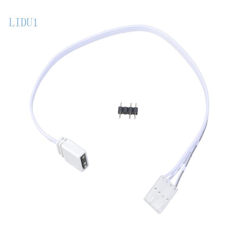 LIDU1 สายแปลง ARGB 4 พินเป็นสายเคเบิลเชื่อมต่ออะแดปเตอร์ ARGB 4Pin 5V มาตรฐาน