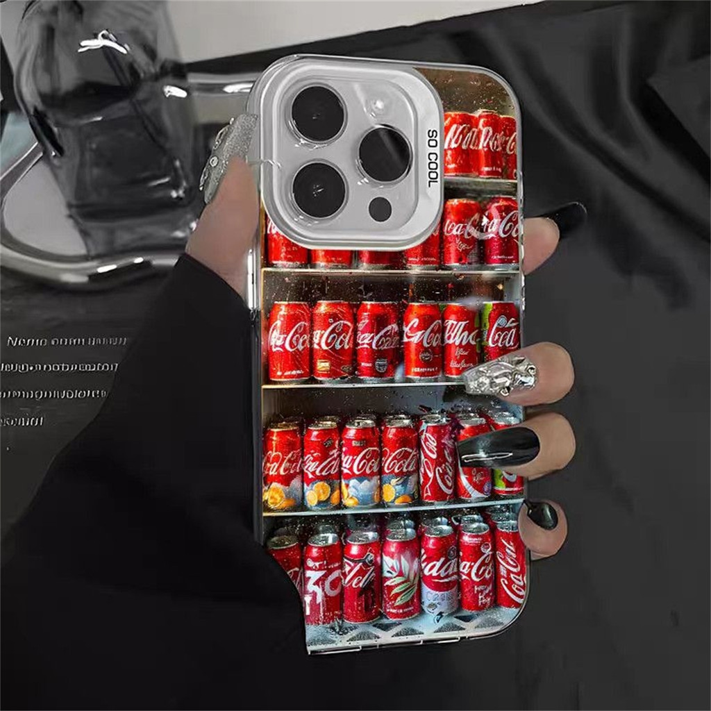 เคสไอโฟน สำหรับ IPhone XR Max 13 12 14 11 17 Air 16 15 Pro Max 7 8 Plus เคส IPhone Cola Vending Mach