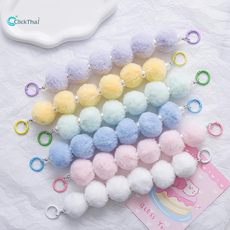 จี้ห้อยกระเป๋าโทรศัพท์มือถือแบบห้อยโทรศัพท์ป้องกันการตก จี้ห้อยกระเป๋าโทรศัพท์มือถือแบบห้อยโทรศัพท์ลูกปัดตุ๊กตาสีสันสดใส