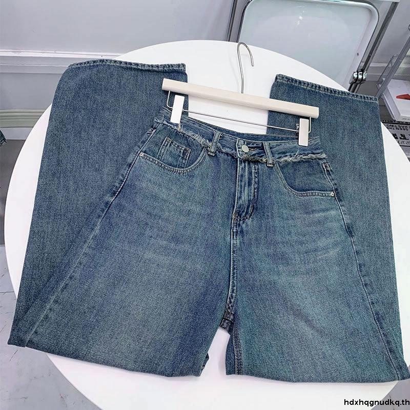 PTJ30156 กางเกงยีนส์ขายาวกระบอกใหญ่ PROMTHONG