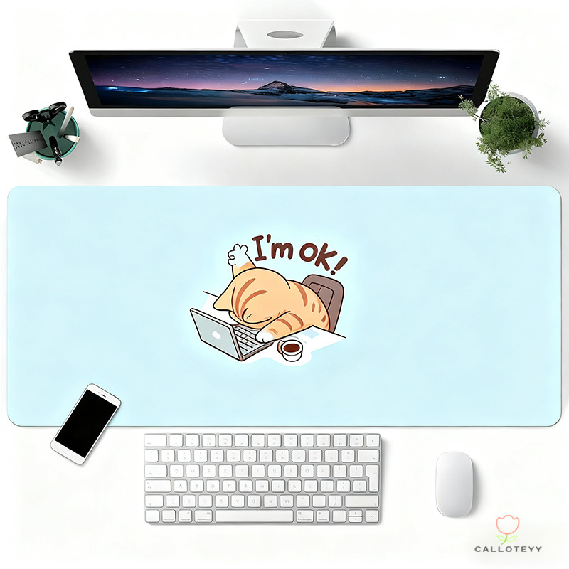 80*30แผ่นรองเมาส์เสื่อโต๊ะตุ๊กตาน่ารักเสื่อเมาส์คีย์บอร์ดขนาดใหญ่การเรียนรู้เสื่อกันลื่นMouse Padแผ่นรองเมาส์ ที่รองเมาส - รูปที่ 2