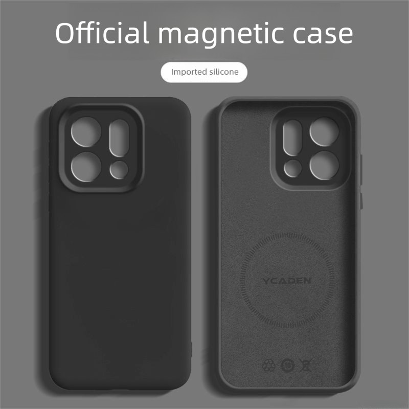 Oppo Find X9Pro เคสโทรศัพท์ OPPO Find X9 ซิลิโคนเหลวหลุมแม่นยําแม่เหล็กกันกระแทกเคสป้องกันโทรศัพท์ - รูปที่ 2