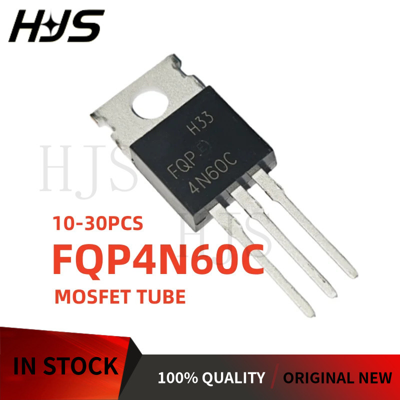 10/20/30PCS FQP4N60C FQP4N60 TO-220 MOSFET Field effect Transistor Brand New In Stock