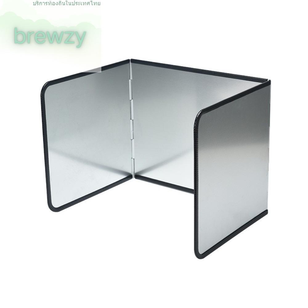 BREWZY แผ่นกั้นน้ํามัน,พับ Anti-splash Oil Barrier Board, ชิ้นส่วนเตาชุบสังกะสีน้ํามันหลักฐานเตาแก๊สกระจกอุปกรณ์ครัว