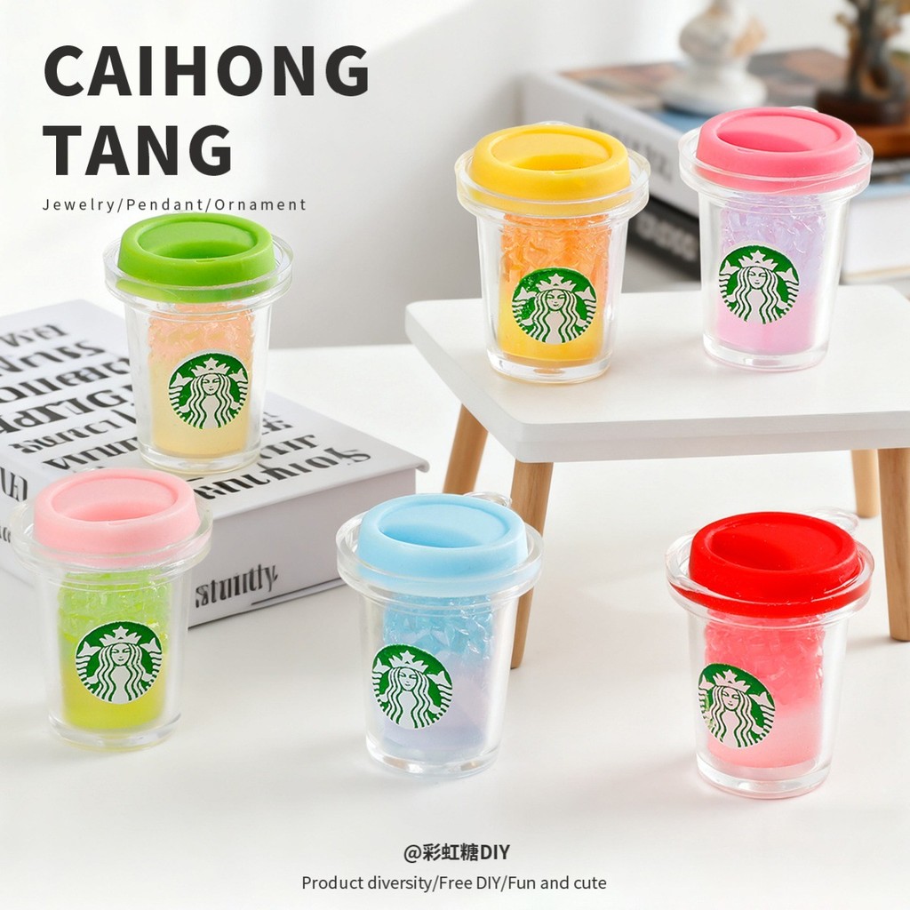 10 ชิ้นน่ารักขวดเครื่องดื่มเรืองแสงเรซิ่น Charms สําหรับ DIY (12-508)