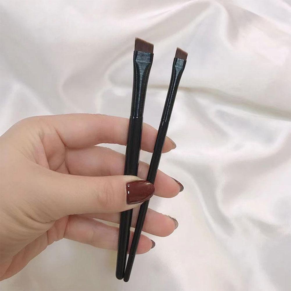Brow Contour Brush Eyebrow Eyeliner Brush แปรงคิ้วไลเนอร์มุมแบบพกพา Small P2k8