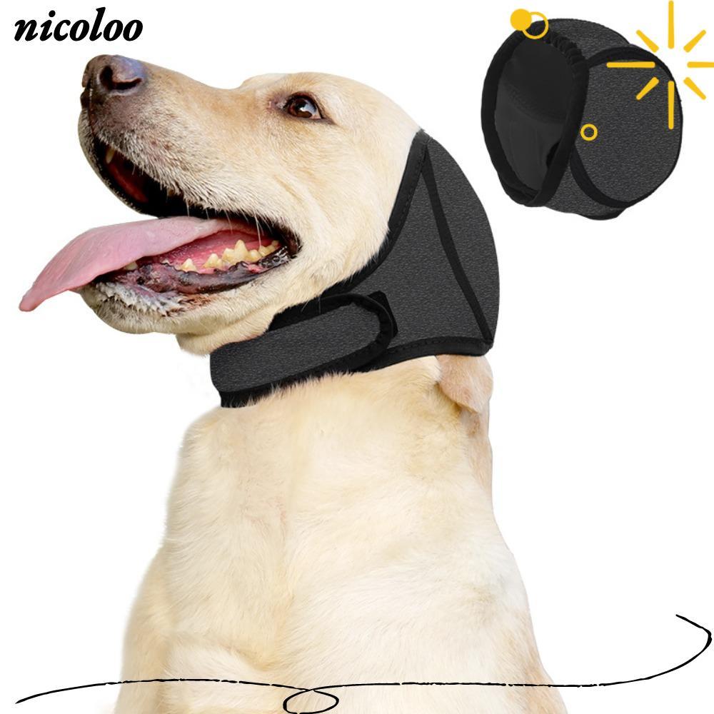 NICOLOO สุนัข Calming Earmuff, ป้องกันการได้ยิน Shock Proof สุนัข Soothing Headcover, กันน้ําลดเสียงรบกวนสุนัขหูฤดูร้อนว่ายน้ํา