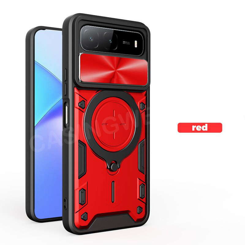 เคสโทรศัพท์สําหรับInfinix HOT 60i 5G Hot 60i 60 Pro + 4G 5G 2025 Armorแหวนขาตั้งสไลด์หน้าต่างเคสโทรศัพท์ป้องกันกันกระแทกปกหลัง - รูปที่ 5