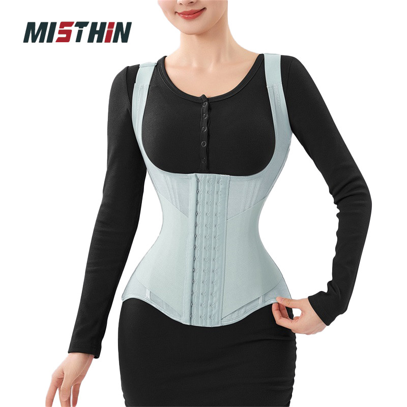Misthin เข็มขัดแกะสลักรัดตัว Body Shaper สำหรับผู้หญิง กระชับหน้าท้อง S0389