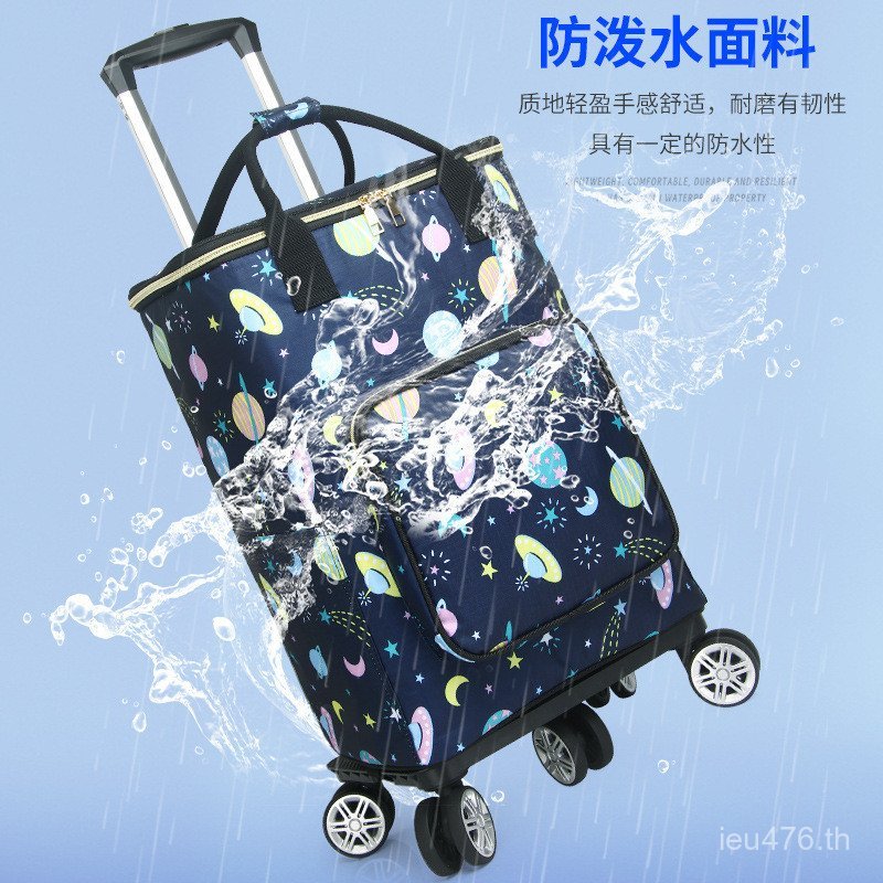 รถเข็นพับร้านขายของชําช้อปปิ้งขายส่งในครัวเรือนหดรถเข็นแบบพกพารถเข็นรถเข็นผู้สูงอายุช้อปปิ้งน้ําหนัก