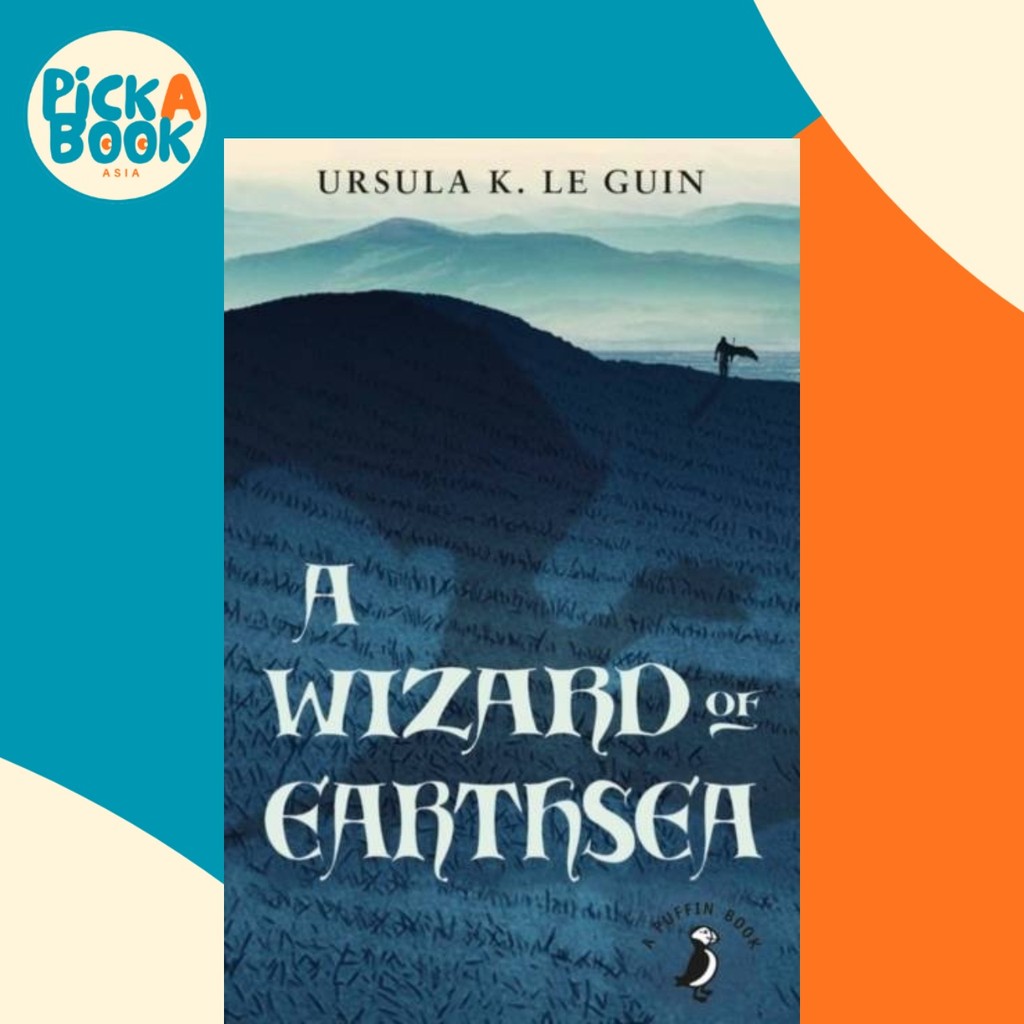 - พ่อมดแห่งโลกทะเล โดย Ursula Le Guin (ฉบับสหราชอาณาจักรปกอ่อน)