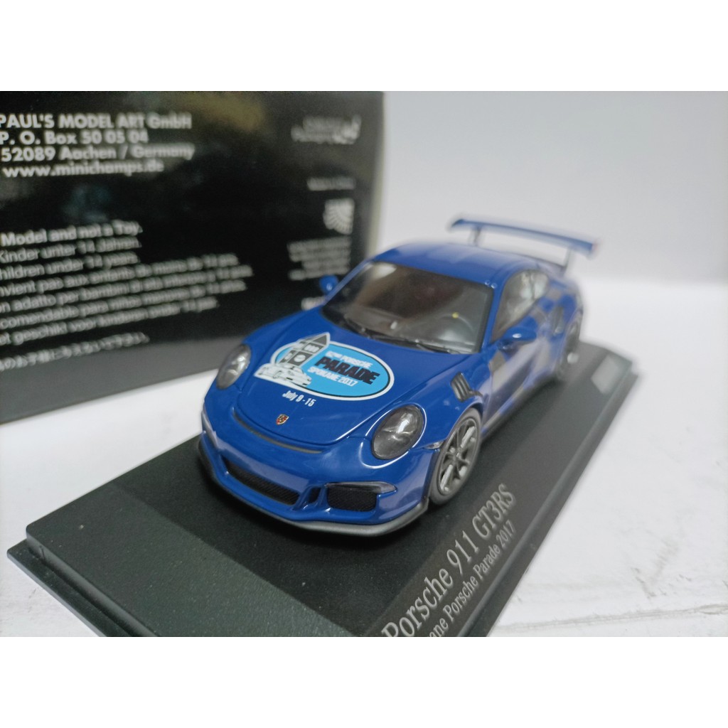 Mini Cut 1 43 Porsche รถสปอร์ต รุ่น 991 GT3RS Spokene Porsche Parade