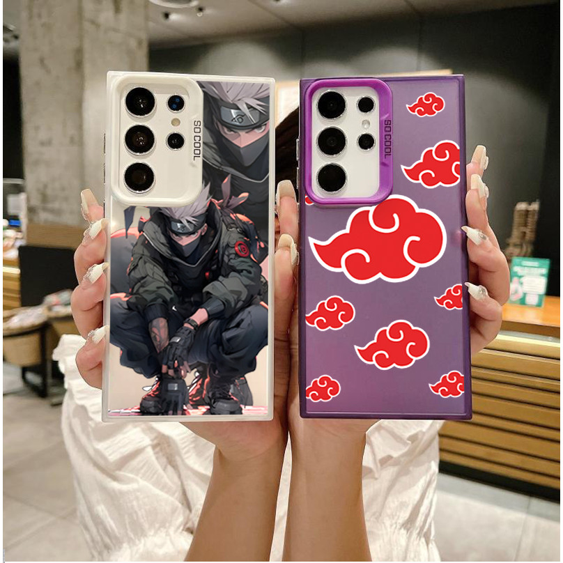 สําหรับ Samsung Galaxy S25 S24 S23 Ultra S24FE S25FE Matte อะนิเมะ NARUTO Itachi เลเซอร์ IMD Hard Cover - รูปที่ 5