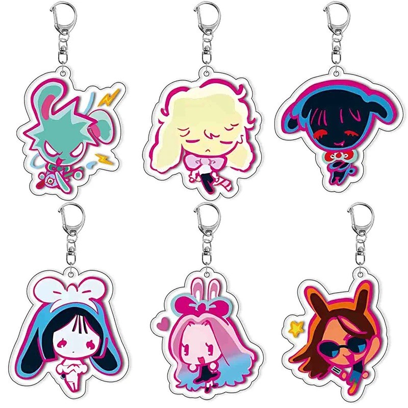 อะนิเมะ Alien Stage พวงกุญแจรูปน่ารัก Luka Ivan Till Mizi Hyuna Suae พวงกุญแจสําหรับกระเป๋าสตรีอุปกร