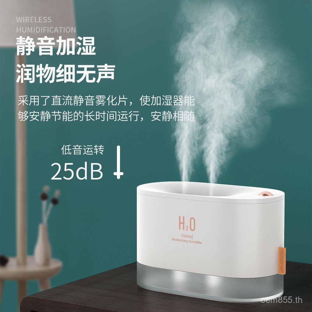 ไฟกลางคืนเครื่องทําความชื้นในครัวเรือน Sprayer Night Light ห้องนอน Mute Dual-Port บรรยากาศขนาดใหญ่คว