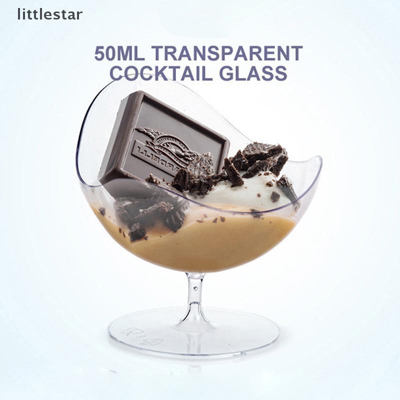 B&A Nov 20PCS 50ml บนโต๊ะอาหารถ้วยขนมหวาน Party Wedding ถ้วยค็อกเทลโปร่งใส {th}