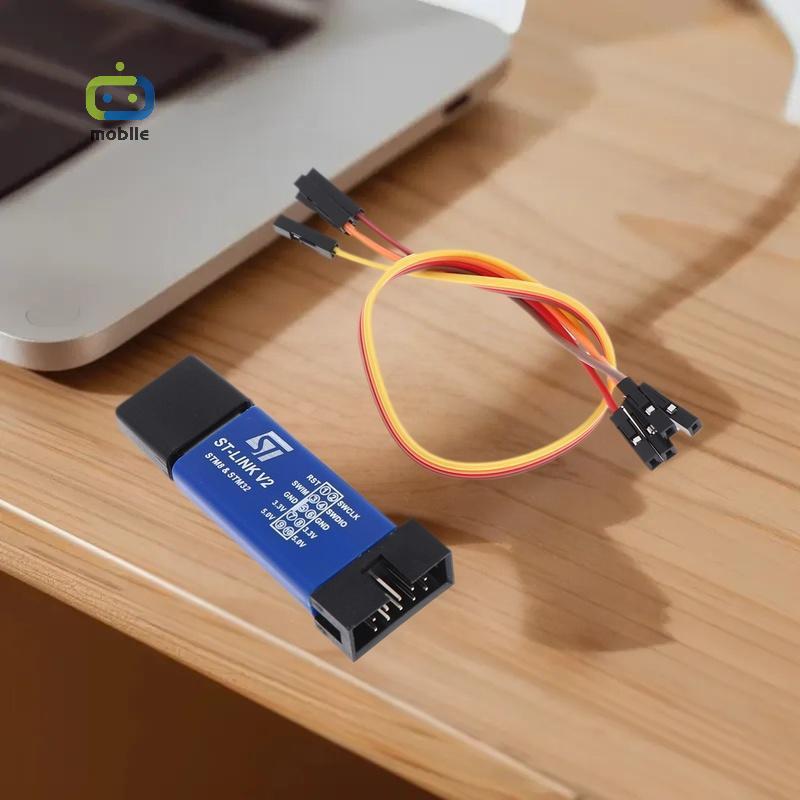 [maygood] 1/2/3 ชิ้น ST LINK V2 LINK STLINK STM8 STM32 Simulator ดาวน์โหลดโปรแกรมเมอร์ W ฝาครอบสาย D