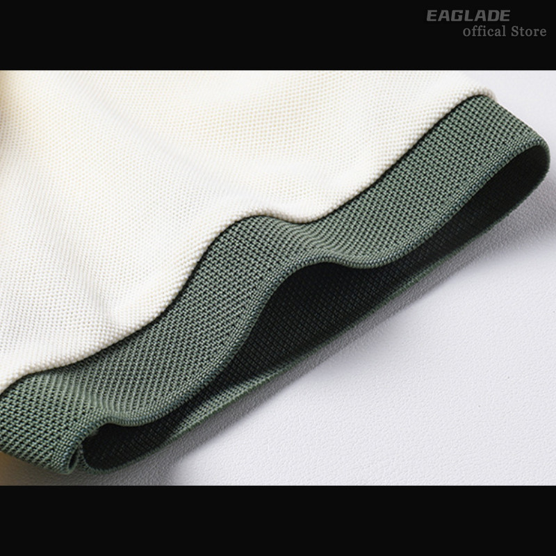 EAGLADE เสื้อยืดโปโลผู้ชาย คอปก สีกรมท่า ใส่สบายและระบายอากาศได้ดี - รูปที่ 6