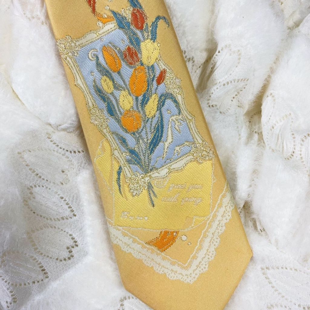 กรอบรูปทิวลิป JK Tie Hand-Made Jacquard ตําแหน่งสไตล์ทองเงินด้าย Gorgeous สไตล์เสื้ออุปกรณ์เสริมผู้ช